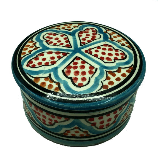 Arredamento Etnico Scatola Porta Gioie Decorativa Terracotta Marocco 1904211026