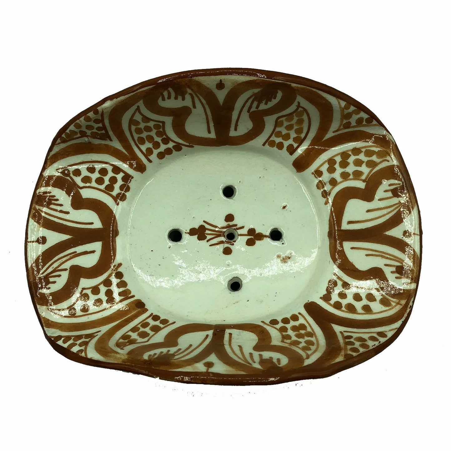 Arredamento Etnico Porta Sapone Ceramica Terracotta Artigiano Marocco 1904211003