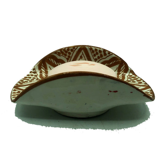 Arredamento Etnico Porta Sapone Ceramica Terracotta Artigiano Marocco 1904211007