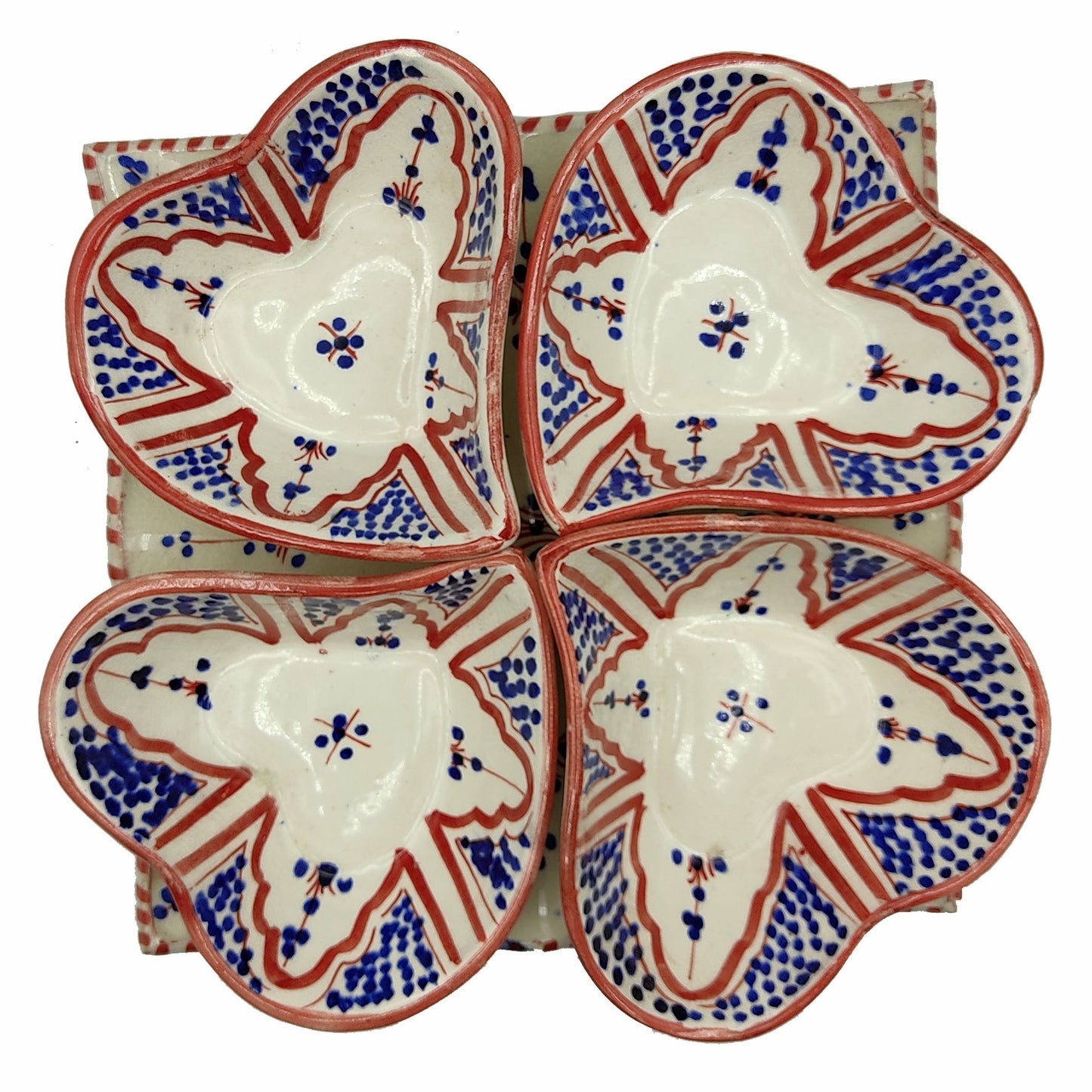 Arredamento Etnico Antipastiera Piatto Ceramica Terre Cuite Marocchina 1705211006