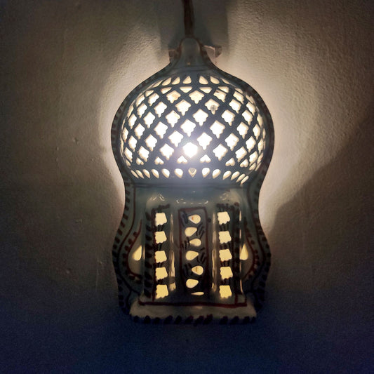 Etnische Meubels Schans Wandlamp Terracotta Tunesisch Marokkaans 1401211102