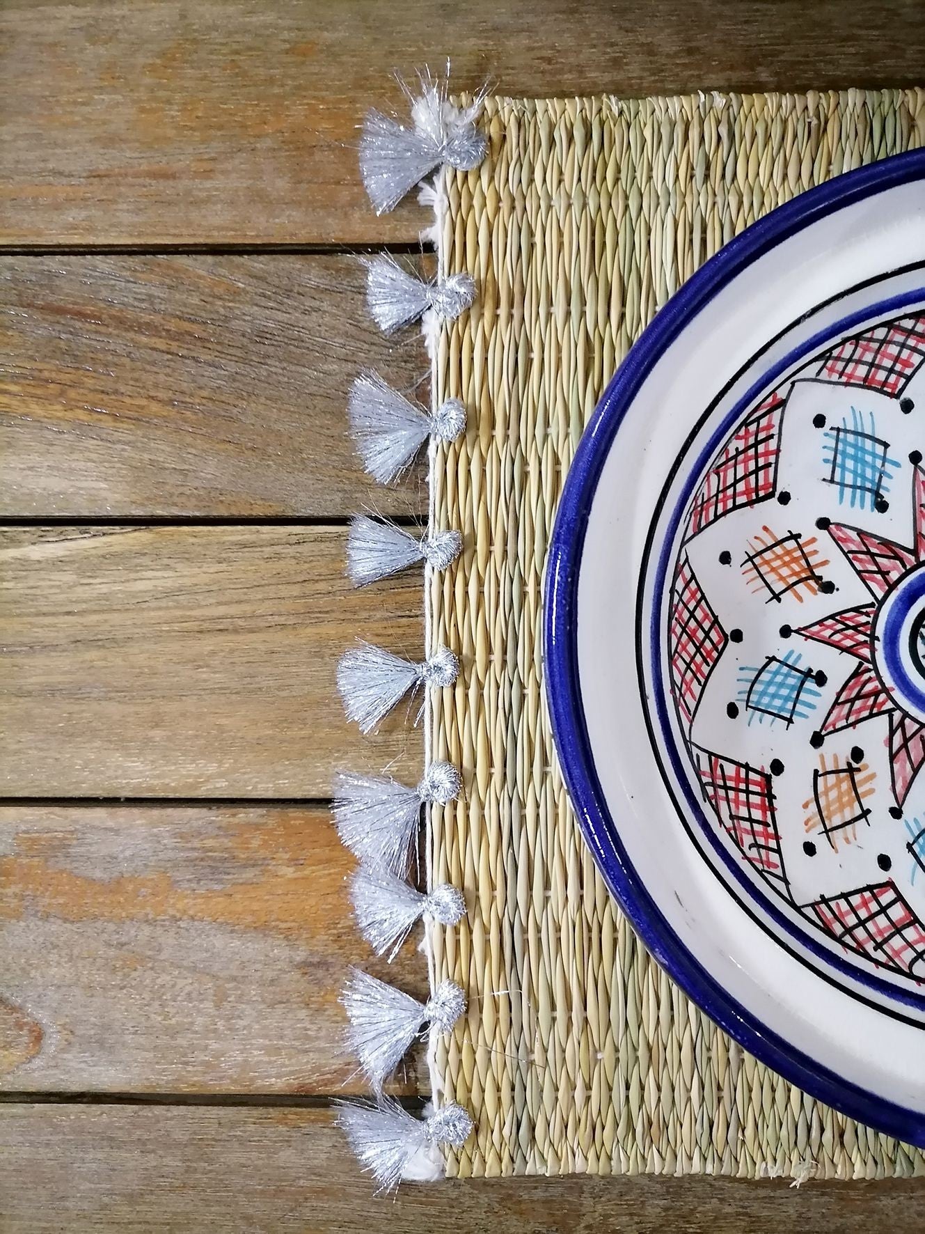 Marokko Rieten Placemat Marokkaanse Tafel Set Etnische Decoratie 1304211007
