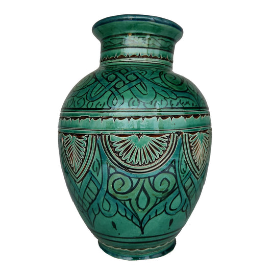 Vaso Berbero Etnico Marocchino Ceramica Terracotta Orientale H. 29 cm 2801221102