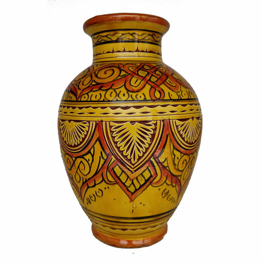 Vaso Berbero Etnico Marocchino Ceramica Terracotta Orientale H. 29 cm 2801221107