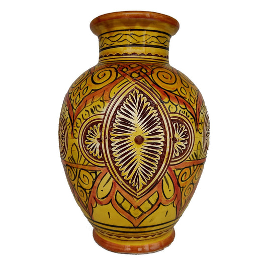 Vaso Berbero Etnico Marocchino Ceramica Terracotta Orientale H. 29 cm 2801221109