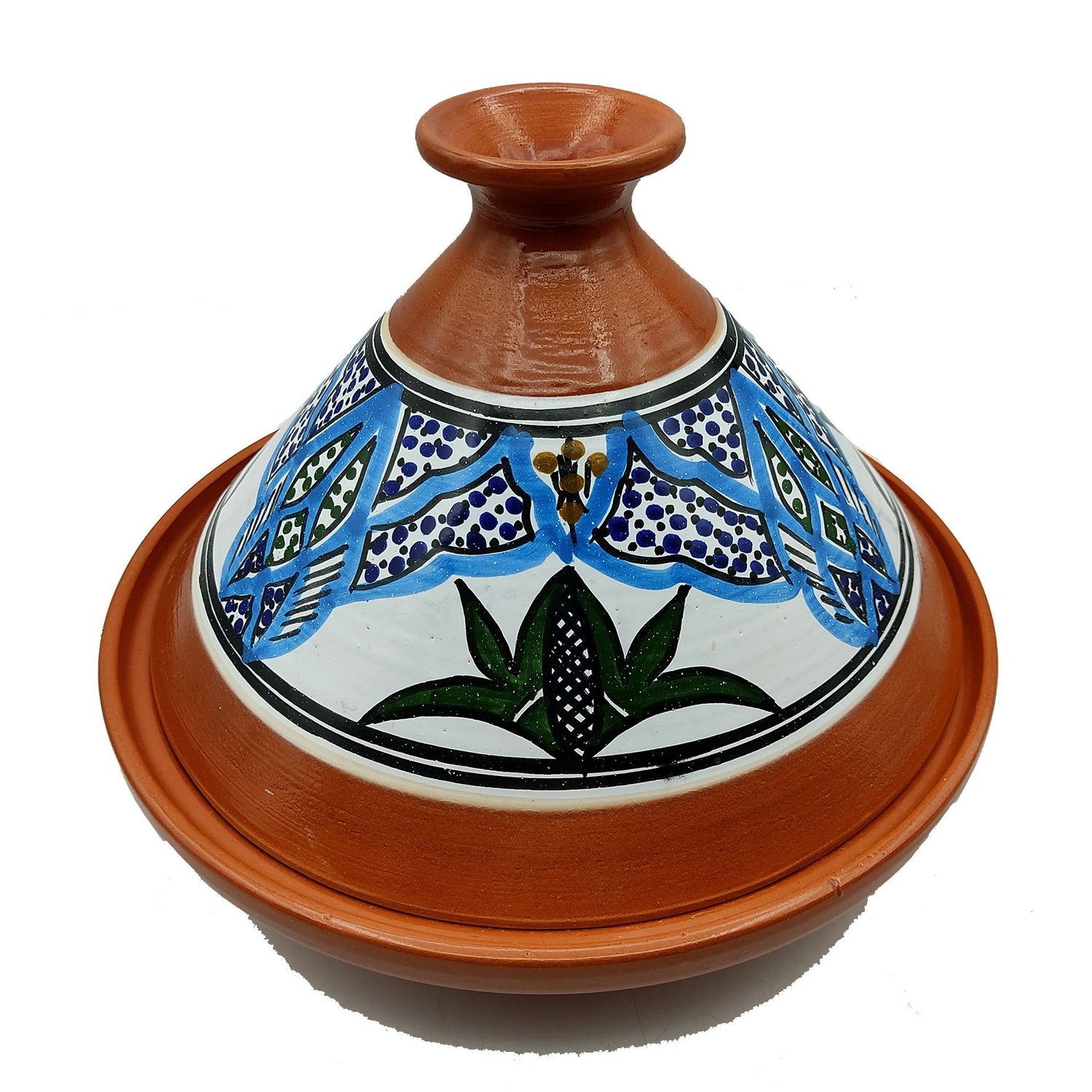 Tajine Pentola Terracotta Piatto Etnico Marocchino Tunisino XL 32cm 09 –  Etnico Arredo