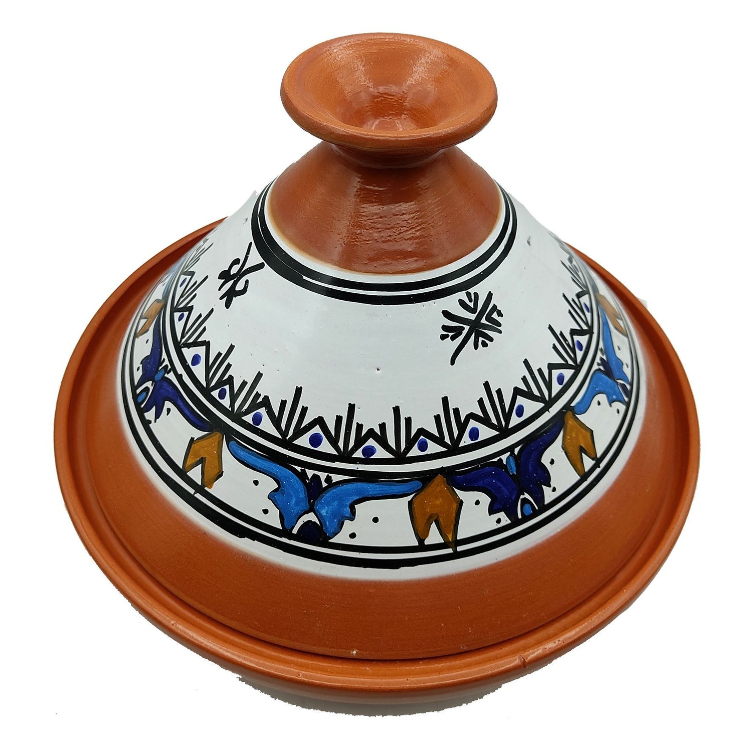 Tajine Pentola Terracotta Piatto Etnico Marocchino Tunisino XL 32cm 09 –  Etnico Arredo