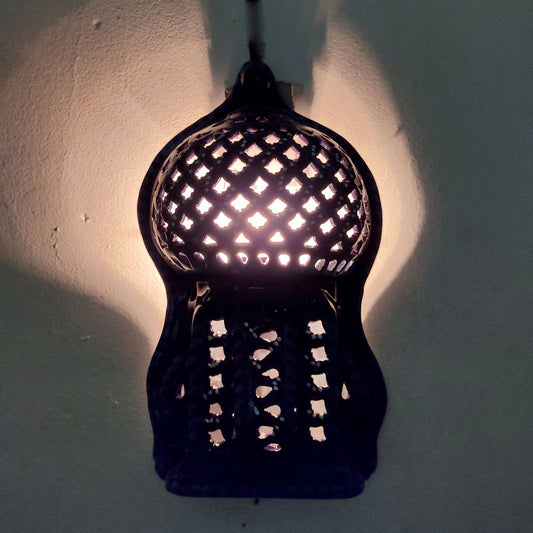 Arredo Etnico Applique Parete Lampada Terracotta Tunisina Marocchina 1401211110