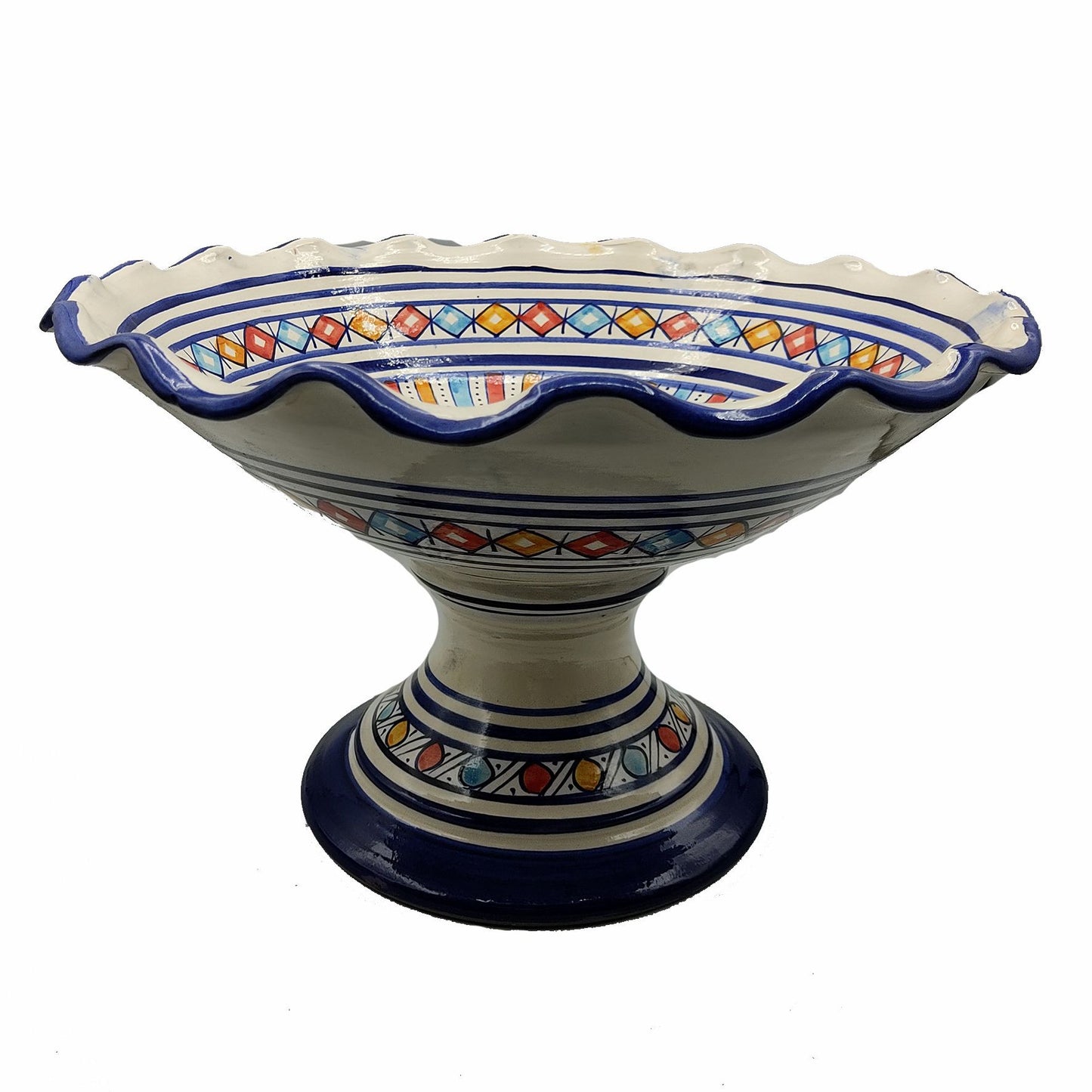 Insalatiera Fruttiera Centrotavola Ceramica Etnica Marocco Marocchino 0605211205