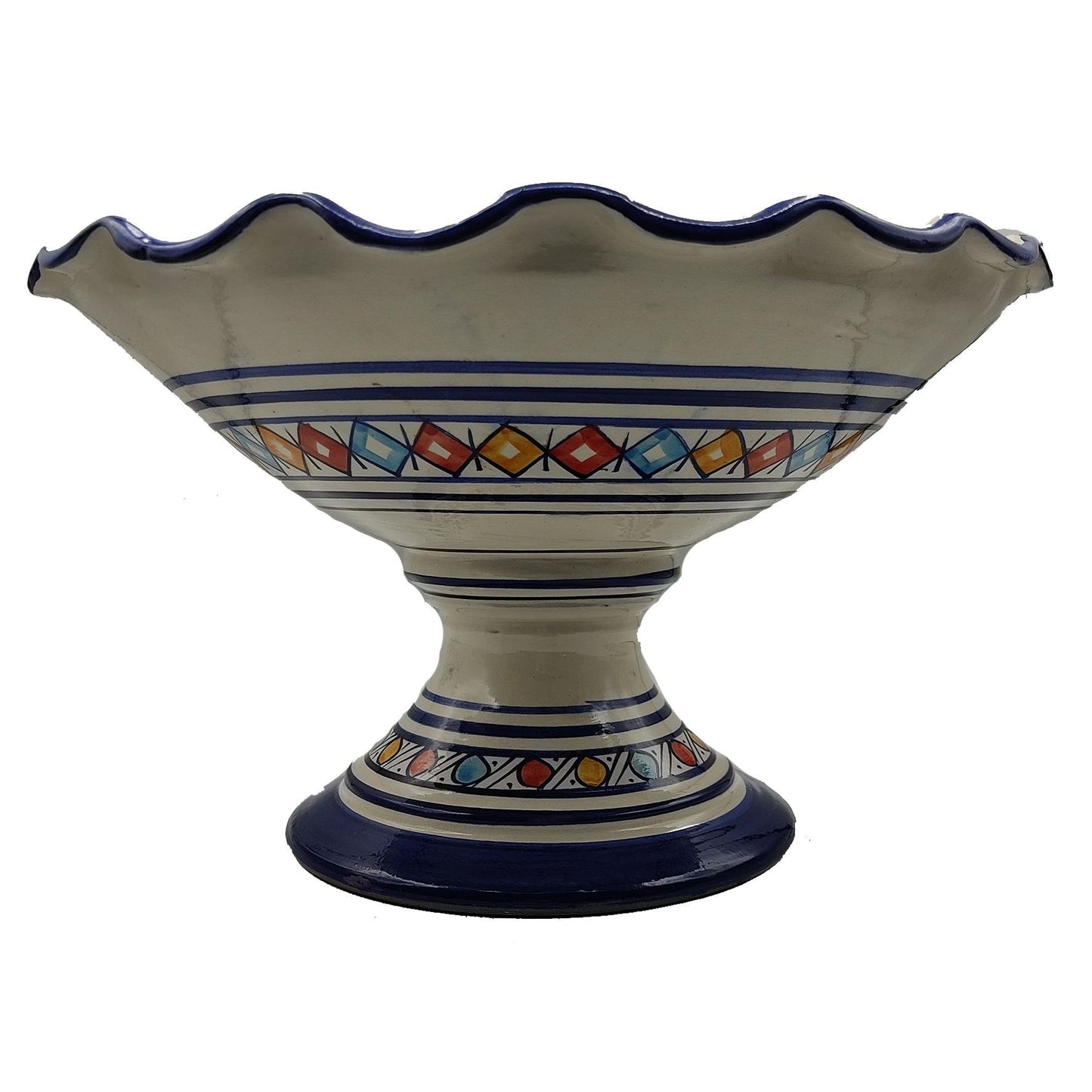 Insalatiera Fruttiera Centrotavola Ceramica Etnica Marocco Marocchino 0605211205