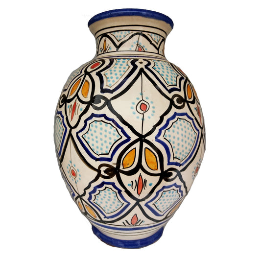Vaso Berbero Etnico Marocchino Ceramica Terracotta Orientale H. 38 cm 3101221305