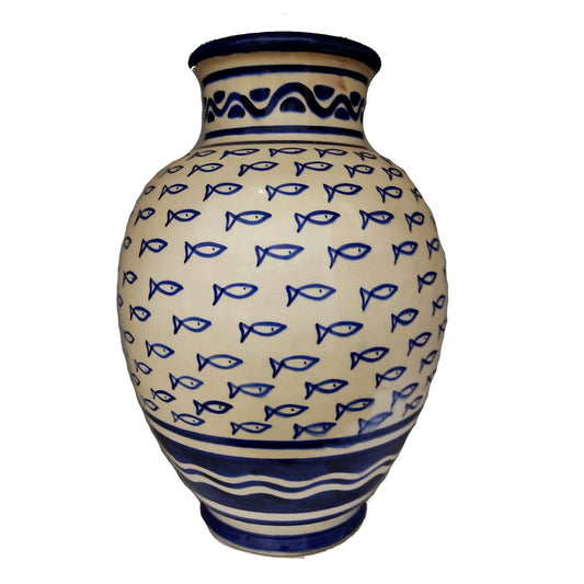 Vaso Berbero Etnico Marocchino Ceramica Terracotta Orientale H. 38 cm 3101221308