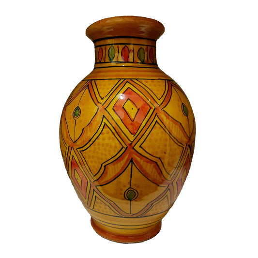 Vaso Berbero Etnico Marocchino Ceramica Terracotta Orientale H. 28 cm 3101221502