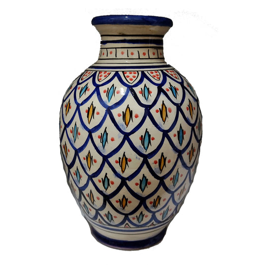 Vaso Berbero Etnico Marocchino Ceramica Terracotta Orientale H. 28 cm 3101221504