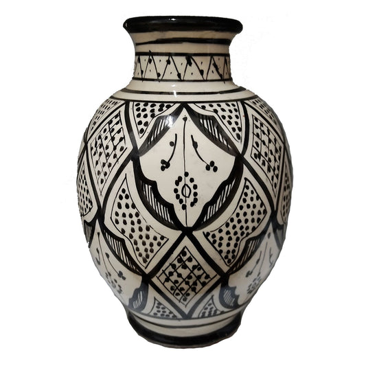 Vaso Berbero Etnico Marocchino Ceramica Terracotta Orientale H. 28 cm 3101221507