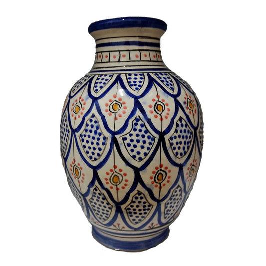 Vaso Berbero Etnico Marocchino Ceramica Terracotta Orientale H. 28 cm 3101221508