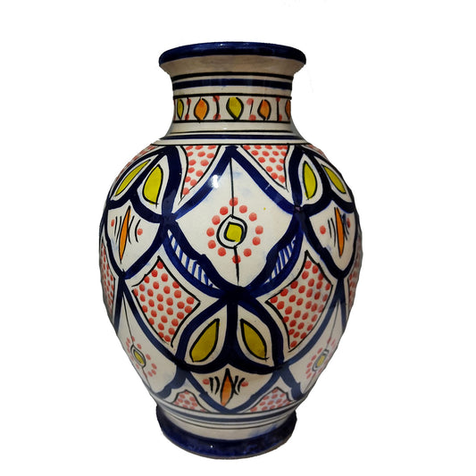 Vaso Berbero Etnico Marocchino Ceramica Terracotta Orientale H. 28 cm 3101221512
