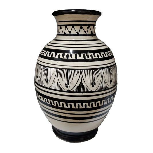 Vaso Berbero Etnico Marocchino Ceramica Terracotta Orientale H. 28 cm 3101221520