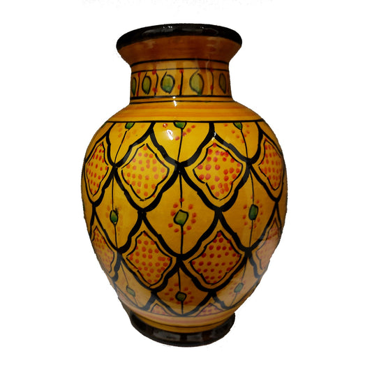 Vaso Berbero Etnico Marocchino Ceramica Terracotta Orientale H. 28 cm 3101221529