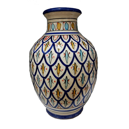 Vaso Berbero Etnico Marocchino Ceramica Terracotta Orientale H. 28 cm 3101221531