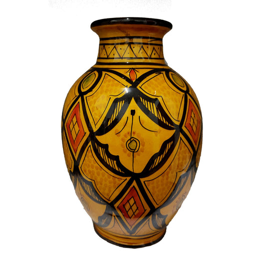 Vaso Berbero Etnico Marocchino Ceramica Terracotta Orientale H. 28 cm 3101221532