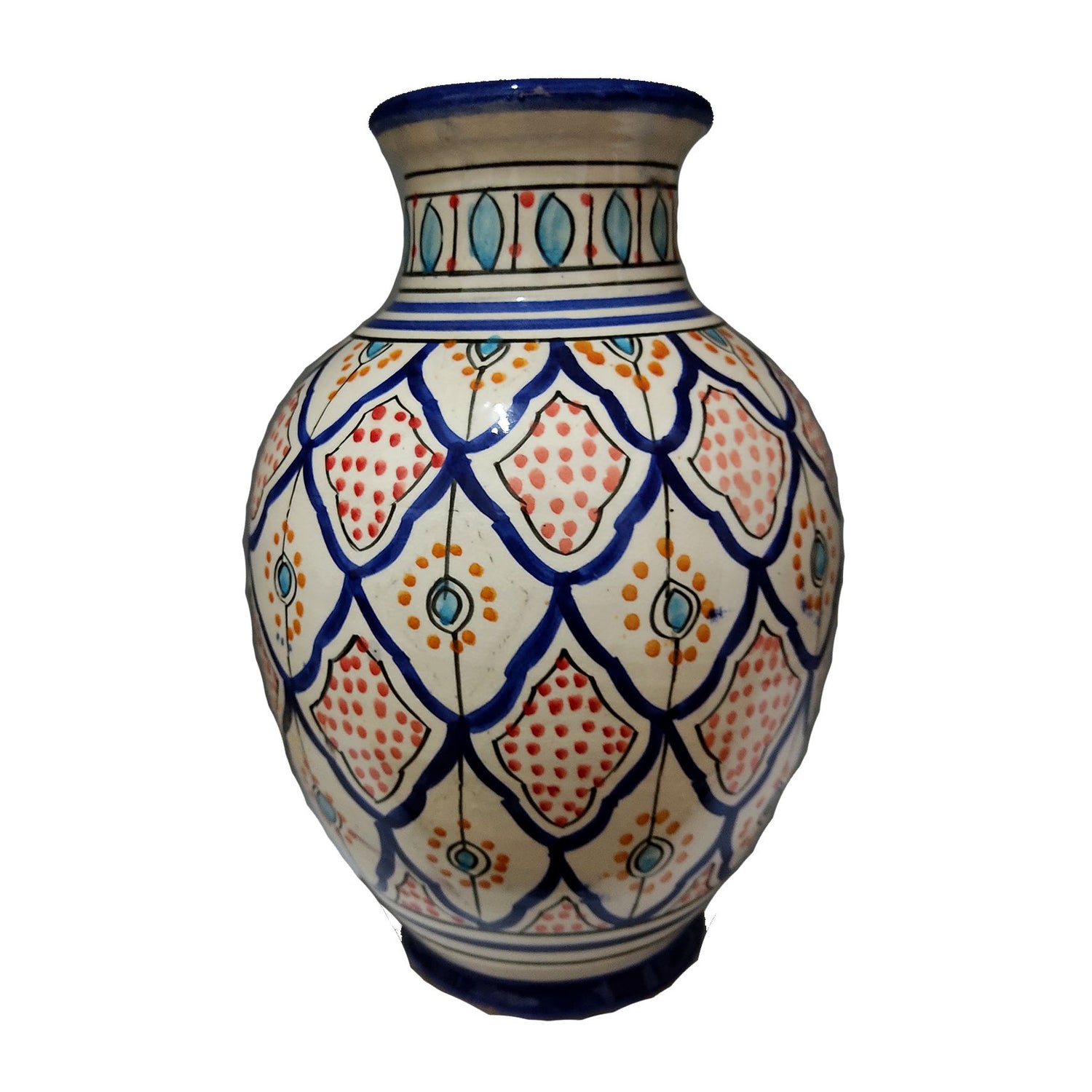 Vaso Berbero Etnico Marocchino Ceramica Terracotta Orientale H. 28 cm 3101221533