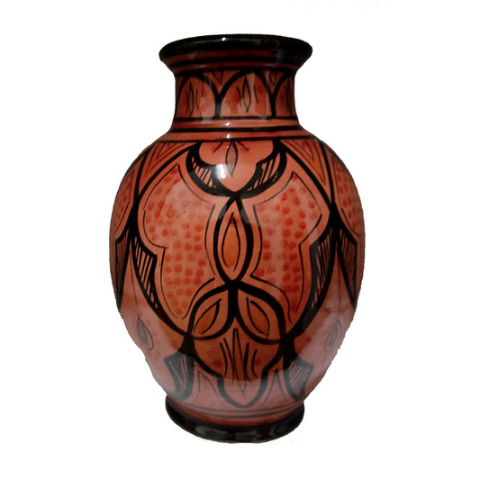 Vaso Berbero Etnico Marocchino Ceramica Terracotta Orientale H. 28 cm 3101221534