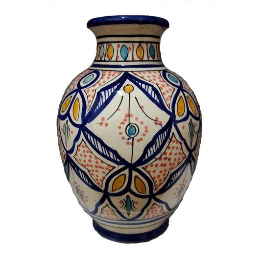 Vaso Berbero Etnico Marocchino Ceramica Terracotta Orientale H. 28 cm 3101221535