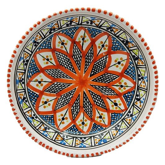 Etnico Arredo Piatto Ceramica Portata Decorativo Marocchino Tunisino 0611200916