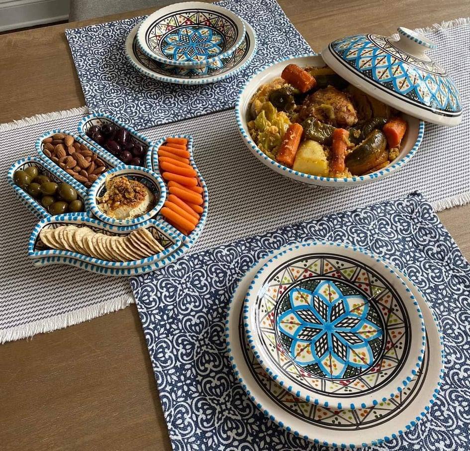 Etnische inrichting keramische plaat decoratief Marokkaans Tunesisch 0411201203